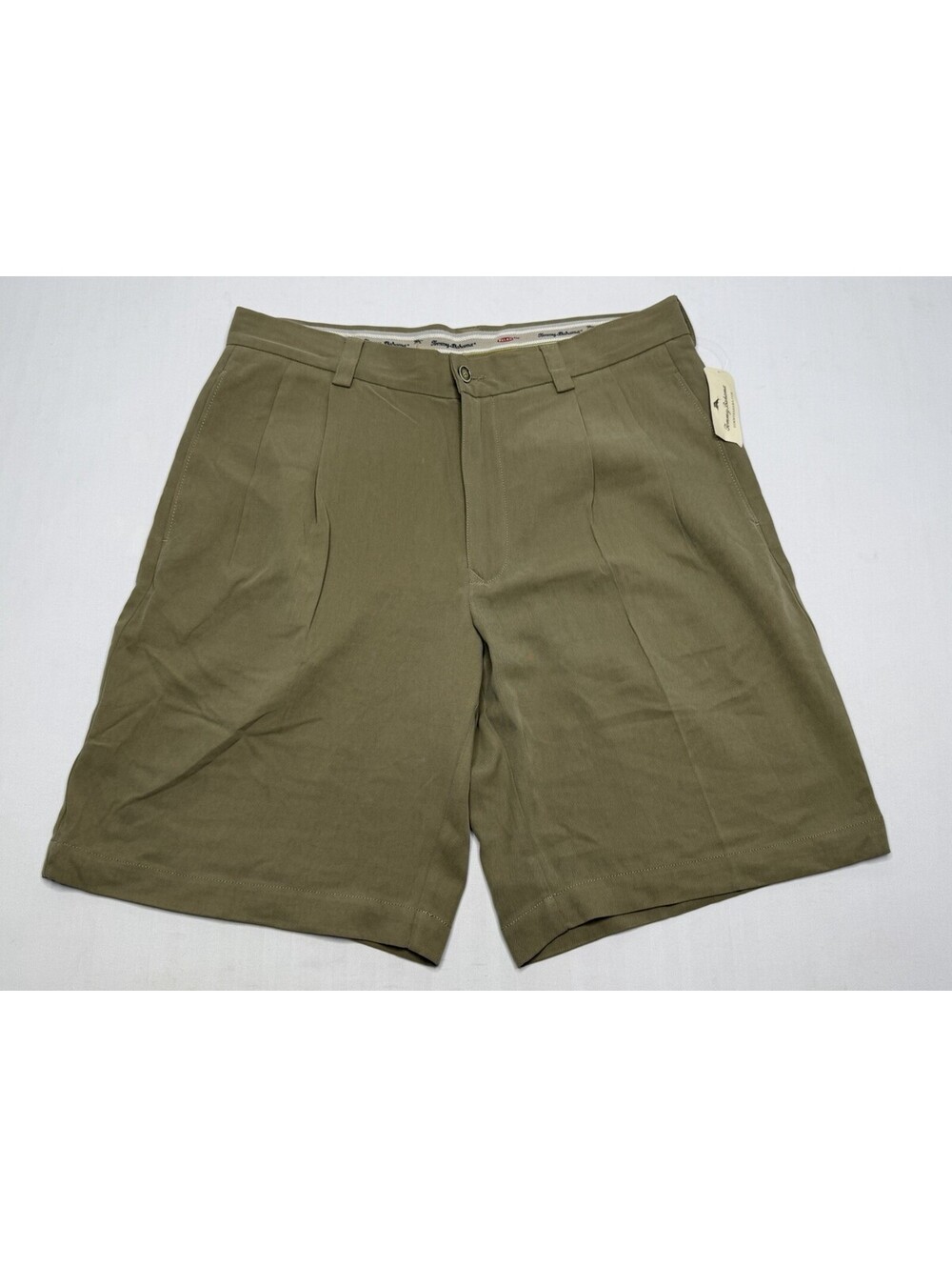 Men’s Tommy Bahama Size 32 Tortola Almond Brown 100% Silk Chino Golf Shorts P104